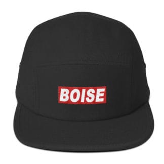 Boise Idaho Block Text Five Panel Cap