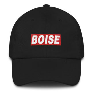 Boise Idaho Block Text Dad hat