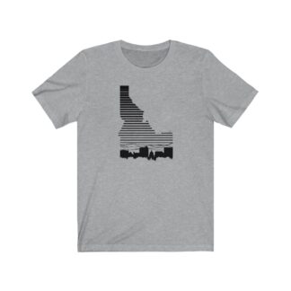 Boise Idaho Fade Skyline Cotton/Poly Blend T Shirt
