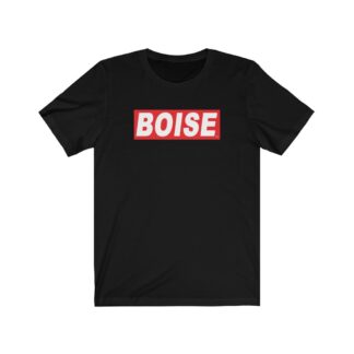 Boise Block Text Men's Cotton/Poly Blend T Shirt
