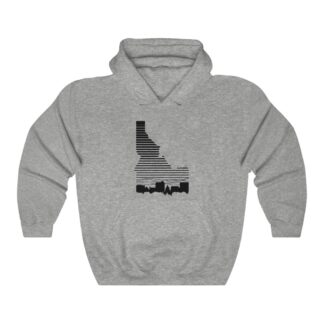 Boise Idaho Fade Skyline Men's 50/50 Hoodie
